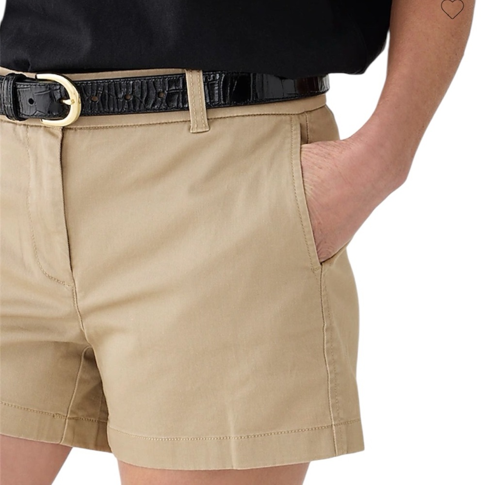 A.N.A. Tan Cotton Twill Chino Shorts